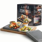 Artestia Hot Stone Grill Set For Steak, Lava Rock Cooking With Tray New. Price: $105.94.