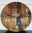 Cast Iron Wok Cover - Premium 13.5 Inch Pan Lid Wooden With Ergonomic Handle New. Price: $19.99.