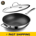 Dotclad 12" Hybrid Wok With Lid - Pfoa Free Stainless Steel New. Price: $98.99.