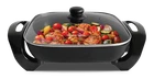 Complete Cuisine 12-INCH Non-stick Electric Skillet With Glass Cover, 4.5 Quarts New. Price: $39.99.