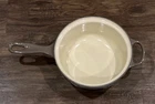 Le Creuset Oyster Enamel Cast Iron 1/2 Qt #22 Saucepan Pot Never Used No Lid. Price: $99.99.