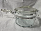 Vintage Mid Century Pyrex Quart Flamewear 6324B Sauce Pan Lid 6324C Used. Price: $49.99.