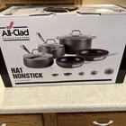 All-clad HA1 Hard Anodized Nonstick Pots And Pans 8 Piece Set, Black New. Price: $399.99.