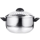Doitool Stainless Steel Noodle Pot With 23.5X16X15CM (9.2X6.3X5.9IN), Silver New. Price: $43.99.