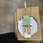 Figmint 2PC Aluminum Ceramic Saute Pan Set 450 Degree 5QT Green New. Price: $40.00.