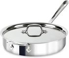 All-clad D3 3-PLY Stainless Steel Saut Pan With Lid & Handle Quart, Induction New. Price: $159.99.