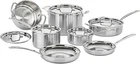Cuisinart 12-PIECE Multiclad Pro Triple Ply Stainless Steel Pots And New. Price: $249.50.