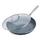 Greenpan Swift Healthy Ceramic 12" Frying Skillet With Lid, Gray New. Price: $72.37.