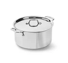 New All Clad 8 Qt Polished 3-PLY Stainless Steel Stockpot With Lid Box. Price: $229.99.