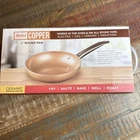 Parini Copper 8" Round Frying Pan Nonstick Nib Works Oven & All Stove Tops New. Price: $16.00.