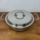 Silga Milano Stainless Steel Pot W/ Lid 10 Made Italy Premium Cookware Inox Used. Price: $99.99.