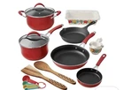 Pioneer Woman Frontier Speckle With Fancy Flourish Cookware & Bakeware 19PC Set New. Price: $156.99.