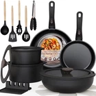 Astercook 20-PIECE Pots Pans Set, Nonstick Cookware With Detachable Hand New. Price: $59.99.