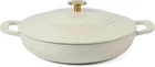 3.5QT Enameled Cast Iron Dutch Oven Braiser Linen Gold Knob Pot New. Price: $77.49.