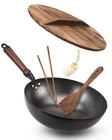 Bielmeier 12.5", Woks And Stir Fry Pans With Lid, Carbon Steel Wi... New. Price: $104.20.