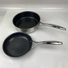 Zwilling Spirit 3-PLY 2 Pc Stainless Steel Ceramic Nonstick Fry Pan Set Used. Price: $39.00.