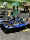 All-clad Stainless Steel Cookware Set W/ Lids Used. Price: $450.00.