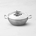 Ruffoni Opus Prima Hammered Stainless- Steel Chef Pan With Olive Knob, 4-QT, Fre New. Price: $428.88.