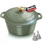 6 Quart Enameled Cast Iron Dutch Oven For Sourdough Bread Baking, Heavy-duty,... New. Price: $90.21.