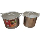 Alpine Cuisine Stainless Steel Cookware Stock Pot 12 & 10 Qt Food Induction Used. Price: $23.95.