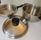 Chefs Townecraft Cookware 8 Qt Stock Pot Fry Pan Stainless Steel Used. Price: $55.00.