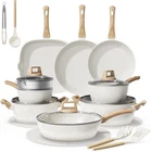 24-PIECE Pots And Pans Set Non Stick Titanium-reinforced Ceramic Cookware New. Price: $139.99.