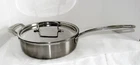 Cuisinart Model MCP33-24HN 10X3" Stainless Deep Skillet Saute Fry Pan With Lid Used. Price: $17.50.