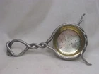 Unique Vintage Strainer Sieve Coiled Snakes Detailed Handle Tea Sifter Used. Price: $22.00.