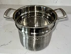 Creuset Colander Insert For Stainless Steel Pasta & Vegetable Streamer Pot Used. Price: $75.00.