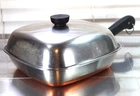 Revere Ware Usa Small Square Copper Bottom Pot Fry Pan Skillet Bacon Clean Used. Price: $199.99.