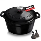 6 Quart Enameled Cast Iron Pot Dutch Oven, Heavy-duty Oven-safe Up To 500 F,... New. Price: $83.11.