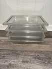 Set 4 Wear By Cambro Buffet Tray CW-22 With Lids Polycarbonate 12.5X10.5X2.5 Used. Price: $49.00.