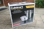 Cuisinart 4 Piece Cookware Set, 12 Quarts, Chef's Classic Stainless Steel Pasta New. Price: $32.95.