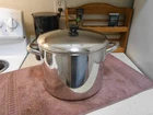 Revere Ware 10 Qt. Stock Pot & Lid Tri-ply Stainless USA-1995 Restaurant Style Used. Price: $47.95.