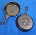 Lot Of 2 Lodge Usa H5MS Cast Iron 5" Mini Frying Pans, Nwot New. Price: $22.00.