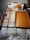 Eternal Copper Meat Loaf Pan 12X5.75X3/ Non Stick Tray/ Wire Rack W/tray New. Price: $27.00.