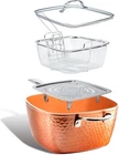 Gotham Steel Nonstick Square Deep Frying Pan, 9.5 Large Cooking With Ceramic New. Price: $99.99.