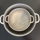 Vtg Imusa 9.5 With Lid And 7 Aluminum Pots Read Used. Price: $34.95.