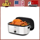 Aroma 22QT. Electric Roaster Oven With High Dome Lid, 8X Bonded Granite Enamel New. Price: $68.07.