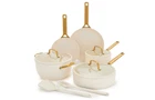 Greenpan 9PC Reserve Pro Ceramic Nonstick Cookware Set Cream New Open Box.. Price: $160.00.