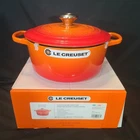Creuset Signature Enameled Cast Iron Round Dutch Oven 24 Cm 4.5 Quart Flame New. Price: $274.99.