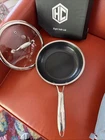 Lightly Used Open Box Hexclad Hybrid 8 Nonstick Frying Pan Tempered Glass Lid New. Price: $49.00.