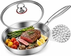 Pure Titanium Hammered Frying Pan With Lid, 10 Inch Skillet, No Coating Cookw... New. Price: $50.99.