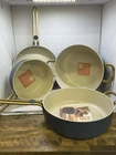 Our Place 8-PC Essential Ceramic Nonstick Cookware Set Blue Store Display New. Price: $199.99.