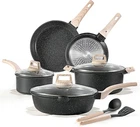 Carote 14PCS Pots And Pans Non Stick, Cookware Sets Piece, Black New. Price: $141.82.