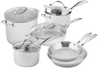 Scanpan Sts 10 Piece Stainless Steel Cookware Set, 75170020 New- Open Box. Price: $329.95.