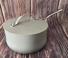 Cuisinart Culinary Collection Nonstick Ceraminc 2.5 Qt Sauce Pan With Lid Gray Used. Price: $34.20.