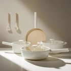 Jeetee Ceramic Cookware Set 13 Pcs Pots And Pans Nonstick Rotation New. Price: $166.65.