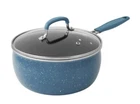 Pioneer Woman Keepsake Blue Speckle 2.5 Qt. Nonstick Saucepan W/lid New. Price: $36.00.