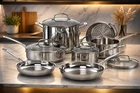 Cuisinart Chef Classic 11-PIECE Stainless Steel Pots And Pans Set, Cookware New. Price: $378.99.